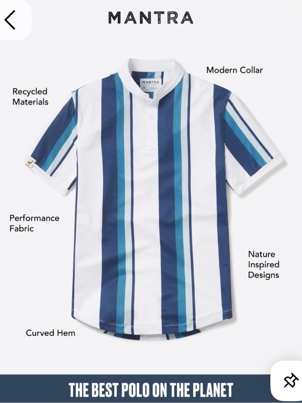 Mantra Sustainable Performance Polo- Aegean